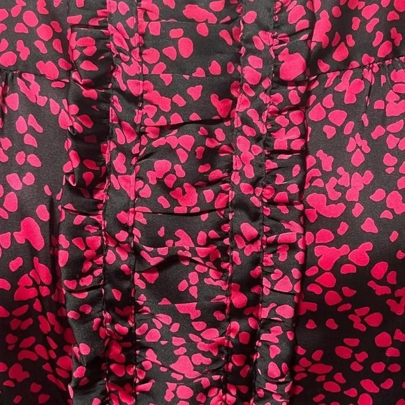 Jacob Sleeveless Ruffled Pleats Pattern Blouse - Picture 4 of 16